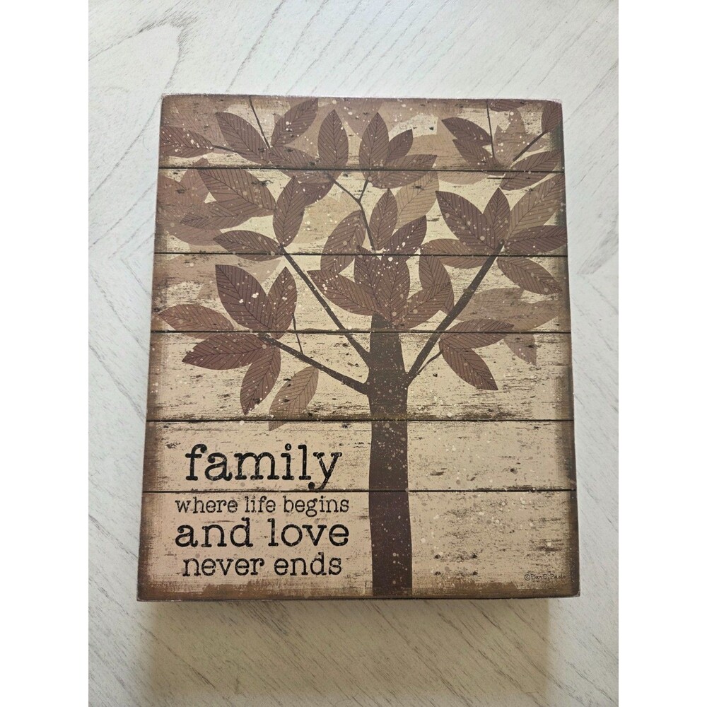 Primitives by Kathy "Family where life begins and love never ends" Rustic Wood